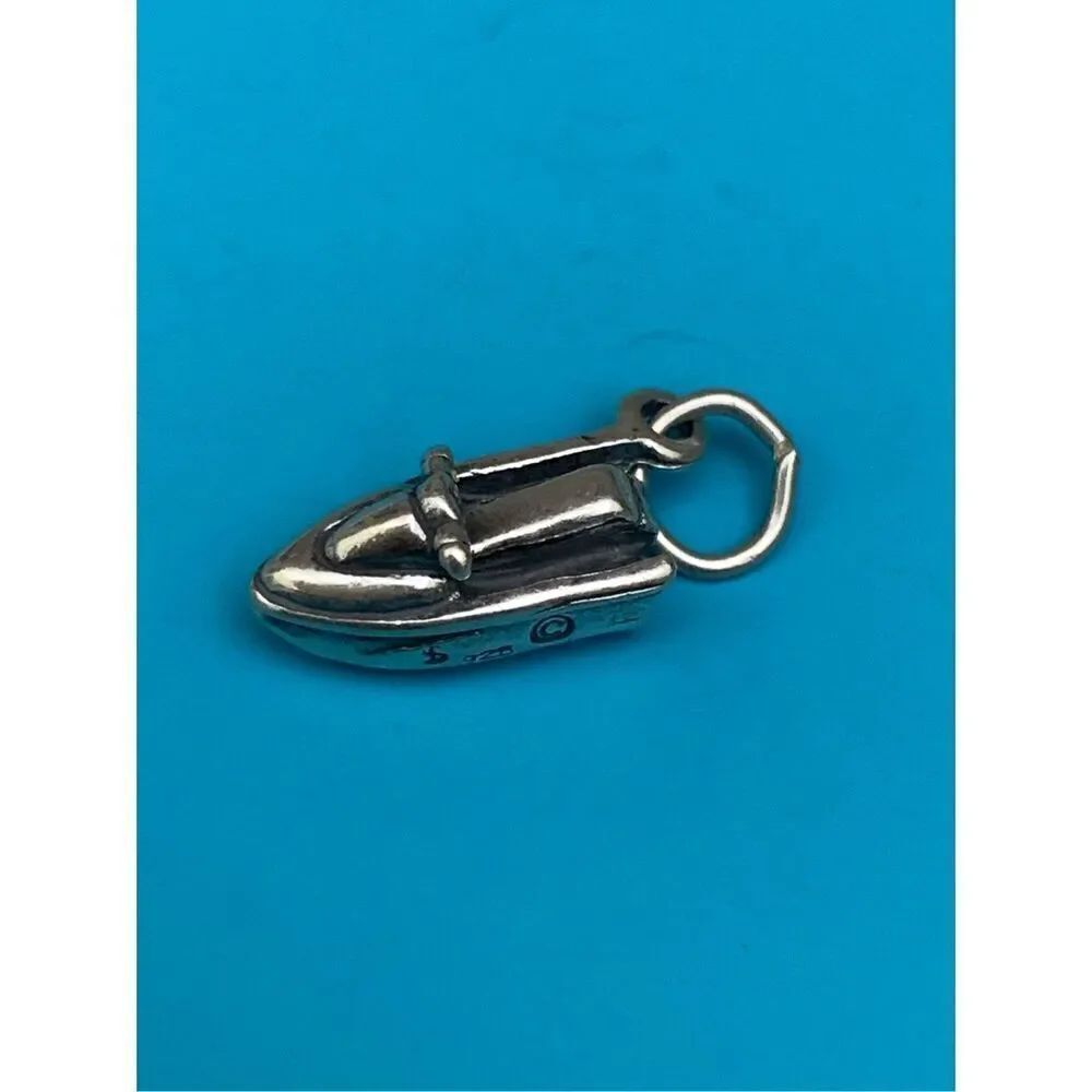 .925 Jet Ski Sterling Silver Jewelry Charm #water